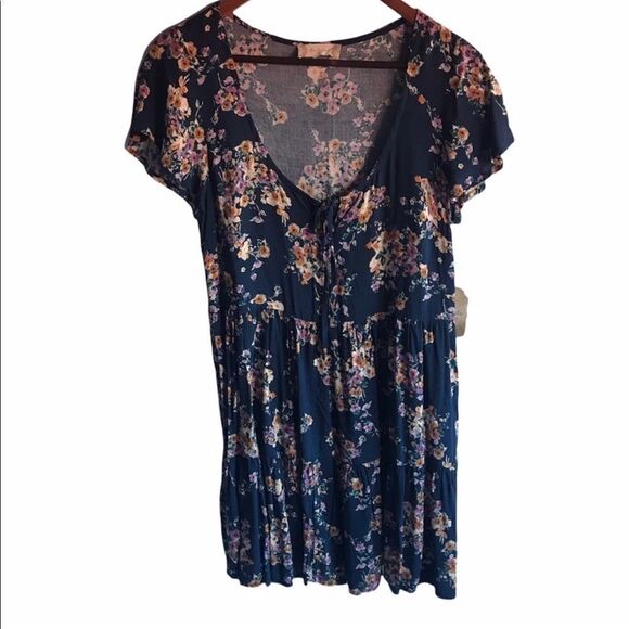 Women’s NWT Altar’d State Navy Floral Dress - Picture 1 of 8